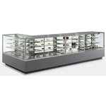 Oscartek ITALIA 1 DPA90LT Italia 1 Deli/Pastry Square 90° Showcase/Display  59"x 79" length customer side