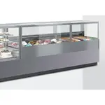 Oscartek ITALIA 2 ICRT1650 Italia 2 Gelato/Ice Cream Round Tubs Showcase/Display 66" length