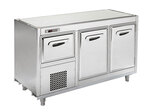 Oscartek REFRIGERATED COUNTERS RC1000B 39.37'' 2 Door Worktop Refrigerator with Side / Rear Breathing Compressor -