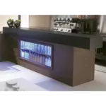 Oscartek UCW1700R-A Display Case, Refrigerated