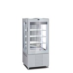 Oscartek VISION V6314 H60 26.00'' Silver 1 Section Swing Refrigerated Glass Door Merchandiser