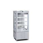 Oscartek VISION V6314D H60 26.00'' Silver 1 Section Swing Refrigerated Glass Door Merchandiser