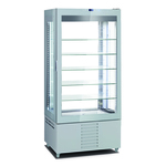 Oscartek VISION V8314 H76 34.00'' Silver 1 Section Swing Refrigerated Glass Door Merchandiser