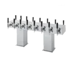 Perlick Corporation 4006-16BPC Bridge Tee Draft Beer Tower, Countertop, Glycol-Cooled - 44-1/8"W x 12-15/16"H