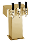Perlick Corporation 4006-2BTF Tee Draft Beer Tower, Countertop, Glycol-Cooled - 9-1/8"W x 12-15/16"H