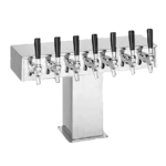 Perlick Corporation 4006-7BPC Tee Draft Beer Tower, Countertop, Glycol-Cooled - 20-1/8"W x 12-15/16"H