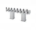 Perlick Corporation 4006-8B4 Bridge Tee Draft Beer Tower, Countertop, Glycol-Cooled - 33-1/8"W x 16-11/16"H