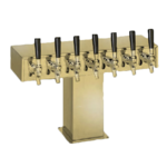 Perlick Corporation 4006S10BTF Wide Base Tee Draft Beer Tower, Countertop, Glycol-Cooled - 29-13/16"W x 12-15/16"H