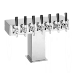 Perlick Corporation 4006S8BPC Wide Base Tee Draft Beer Tower, Countertop, Glycol-Cooled - 22-7/8"W x 12-15/16"H