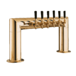 Perlick Corporation 4008-6BTF Pass-Thru Pipe Draft Beer Tower, Countertop, Glycol-Cooled - 38"W x 14"H