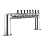 Perlick Corporation 4008-8B Pass-Thru Pipe Draft Beer Tower, Countertop, Glycol-Cooled - 38"W x 14"H