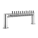 Perlick Corporation 4009-12B Pass-Thru Pipe Draft Beer Tower, Countertop, Glycol-Cooled - 46"W x 14"H