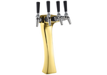 Perlick Corporation 4043GD-4B Panther Draft Beer Tower, Countertop, Glycol-Cooled - 15-3/4"H