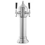 Perlick Corporation 4053PC2B Napoli Draft Beer Tower, Countertop, Glycol-Cooled - 5-1/2" Diameter X 19-3/4"H