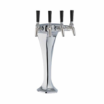 Perlick Corporation 4085-1B Cobra Draft Beer Tower, Countertop, Glycol-Cooled - 4-3/4"W x 16-1/2"H