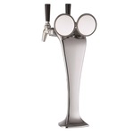 Perlick Corporation 4085-3BIM Illuminated Cobra Draft Beer Tower, Countertop, Glycol-Cooled - 8-3/16"W x 22"H O.A.