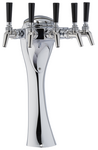 Perlick Corporation 4092-2B Lotus Draft Beer Tower, Countertop, Glycol-Cooled - 6-1/4"W x 17-15/16"H