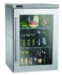 Perlick Corporation BBR24 Silver 1 Solid Door Refrigerated Back Bar Storage Cabinet, 120 Volts