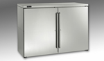 Perlick Corporation BBR48 Silver 2 Solid Door Refrigerated Back Bar Storage Cabinet, 120 Volts