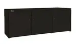Perlick Corporation BBRLP96 Silver 4 Solid Door Refrigerated Back Bar Storage Cabinet, 120 Volts