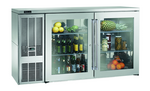 Perlick Corporation BBS60 Silver 2 Solid Door Refrigerated Back Bar Storage Cabinet, 120 Volts