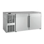 Perlick Corporation BBSLP84 Silver 3 Solid Door Refrigerated Back Bar Storage Cabinet, 120 Volts
