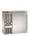 Perlick Corporation DZS36 Silver 2 Solid Door Refrigerated Back Bar Storage Cabinet, 120 Volts