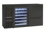 Perlick Corporation DZS36 Silver 2 Solid Door Refrigerated Back Bar Storage Cabinet, 120 Volts