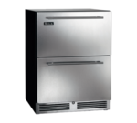 Perlick HB24FS4 23.88'' 1 Section Undercounter Freezer with 1 Right Hinged Solid Door and Front Breathing Compressor