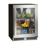 Perlick HC24RS4T-00-TLFLR 23.88'' 1 Section Undercounter Refrigerator with 1 Left Hinged Solid Door and Front Breathing Compressor