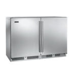 Perlick HC48RS4 47.88'' 2 Section Undercounter Refrigerator with 2 Left/Right Hinged Solid Doors and Front Breathing Compressor