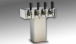 Perlick TT4SS Tee Draft Beer Tower  accommodates (4) faucets (faucets sold separately)