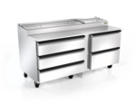 Silver King SKPZ72-EDUS3 Refrigerated Counter, Pizza Prep Table