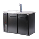 Spartan Refrigeration SBD-2 1 Tap 1/2 Barrel Draft Beer Cooler - Black, 2 Kegs Capacity, 115 Volts