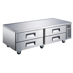 Spartan Refrigeration SCB-72 72.5" 4 Drawer Refrigerated Chef Base with Marine Edge Top - 115 Volts