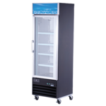 Spartan Refrigeration SGM-26RS 26'' Silver 1 Section Swing Refrigerated Glass Door Merchandiser