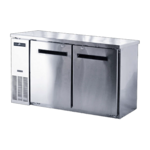 Spartan Refrigeration SSBB-48 Silver 2 Solid Door Refrigerated Back Bar Storage Cabinet, 115 Volts