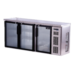 Spartan Refrigeration SSGBB-79-SL Silver 3 Glass Door Refrigerated Back Bar Storage Cabinet, 110 Volts
