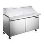 Spartan Refrigeration SST-48-18 46.75'' 2 Door Counter Height Mega Top Refrigerated Sandwich / Salad Prep Table