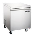 Spartan Refrigeration SUF-27 27'' 1 Section Undercounter Freezer with 1 Right Hinged Solid Door and Side / Rear Breathing Compressor