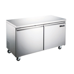 Spartan Refrigeration SUF-48 47.25'' 2 Section Undercounter Freezer with 2 Left/Right Hinged Solid Doors and Side / Rear Breathing Compressor