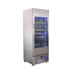 Spartan Refrigeration VR-18 Silver 1 Glass Door Refrigerated Back Bar Storage Cabinet, 115 Volts