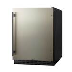 Summit Commercial AL55 23.50'' 1 Section Undercounter Refrigerator with 1 Right Hinged Solid Door and Front Breathing Compressor