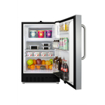 Summit Commercial ALRF49BSSTB Refrigerator Freezer, Undercounter, Reach-In