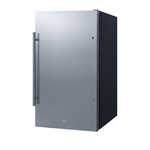 Summit Commercial FF195ADA 19.00'' 1 Section Undercounter Refrigerator with 1 Right Hinged Solid Door and Side / Rear Breathing Compressor