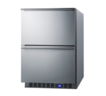 Summit Commercial FF642D 23.63'' 1 Section Undercounter Refrigerator with 2 Drawers and Front Breathing Compressor