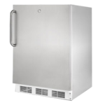Summit Commercial FF6LW7CSS 23.75'' 1 Section Undercounter Refrigerator with 1 Right Hinged Solid Door and Front Breathing Compressor