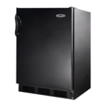 Summit Commercial FF7BK 23.63'' 1 Section Undercounter Refrigerator with 1 Right Hinged Solid Door and Front Breathing Compressor