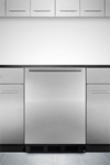 Summit Commercial FF7BKBISSHH 23.63'' 1 Section Undercounter Refrigerator with 1 Right Hinged Solid Door and Front Breathing Compressor