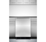 Summit Commercial FF7BKBISSHHADA 23.63'' 1 Section Undercounter Refrigerator with 1 Right Hinged Solid Door and Front Breathing Compressor